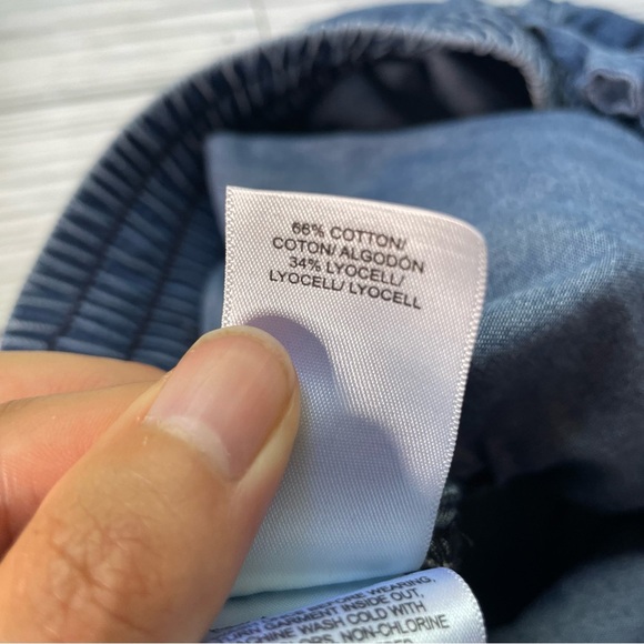 Lucky brand Drawstring cotton Blue Denim Pants large - Picture 7 of 8